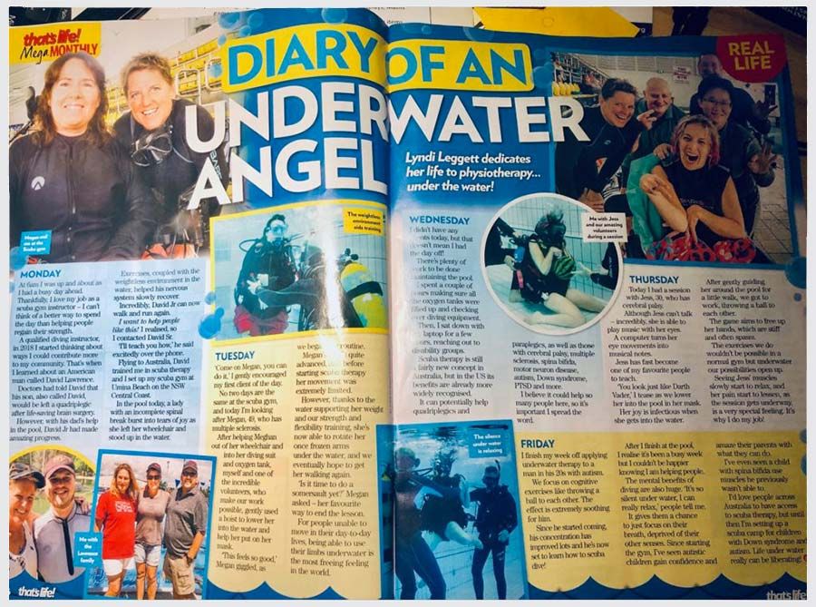 The Scuba Gym featured at That's Life magazine